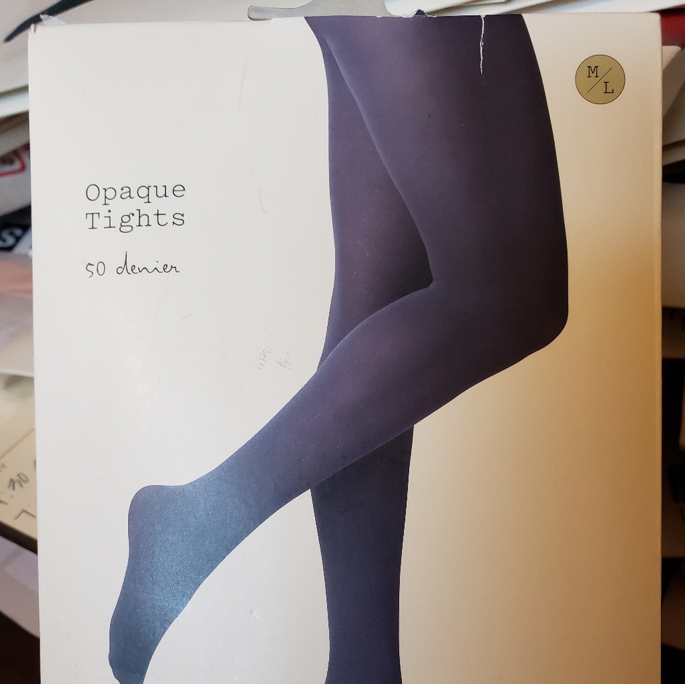 NWT Opaque Navy Tights